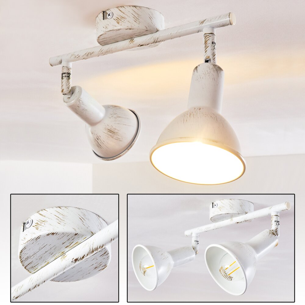 Polmak Taklampa, Takstrålkastare Guld, Vit, 2-ljuskällor main product photo