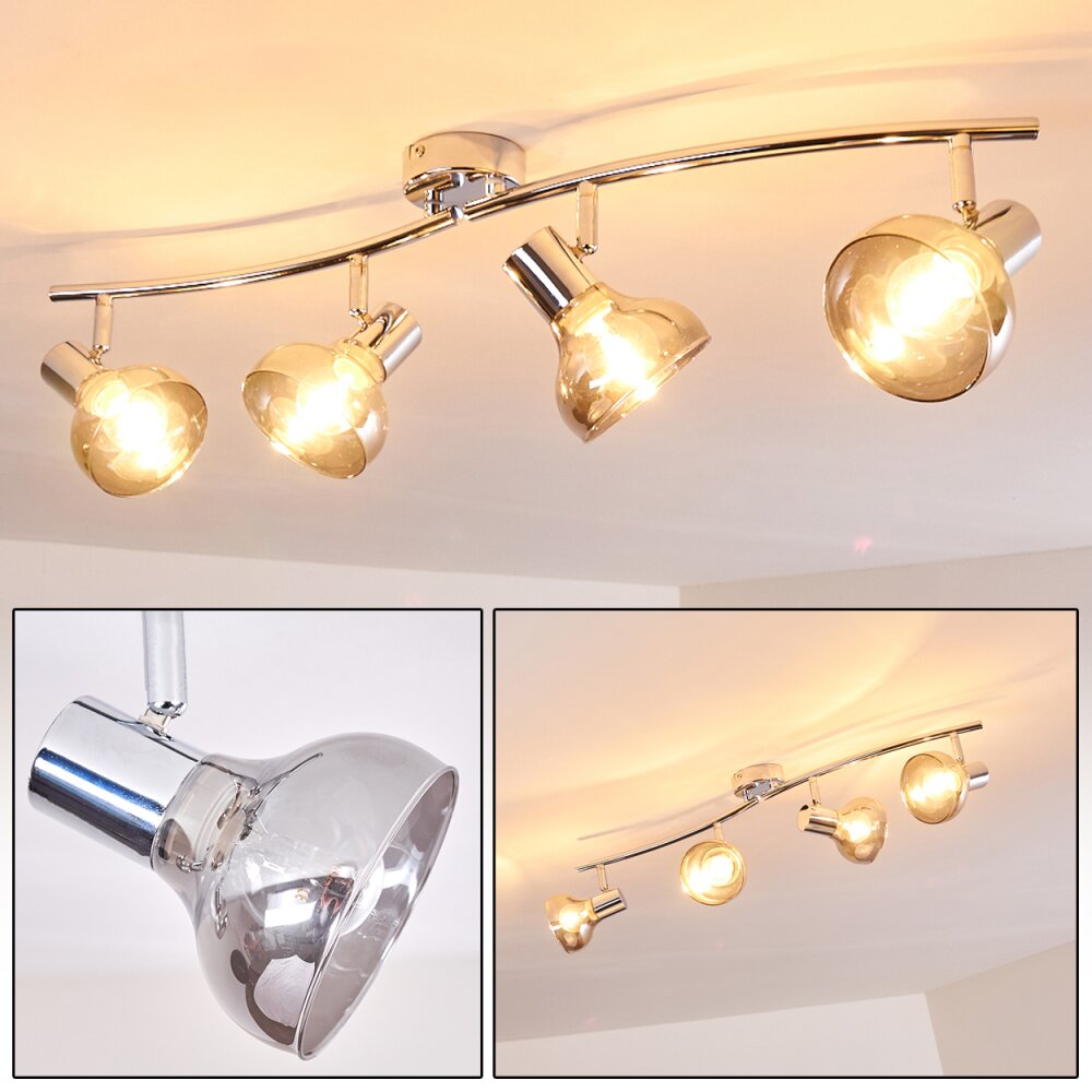 Esberg Taklampa, Takstrålkastare Krom, 4-ljuskällor main product photo