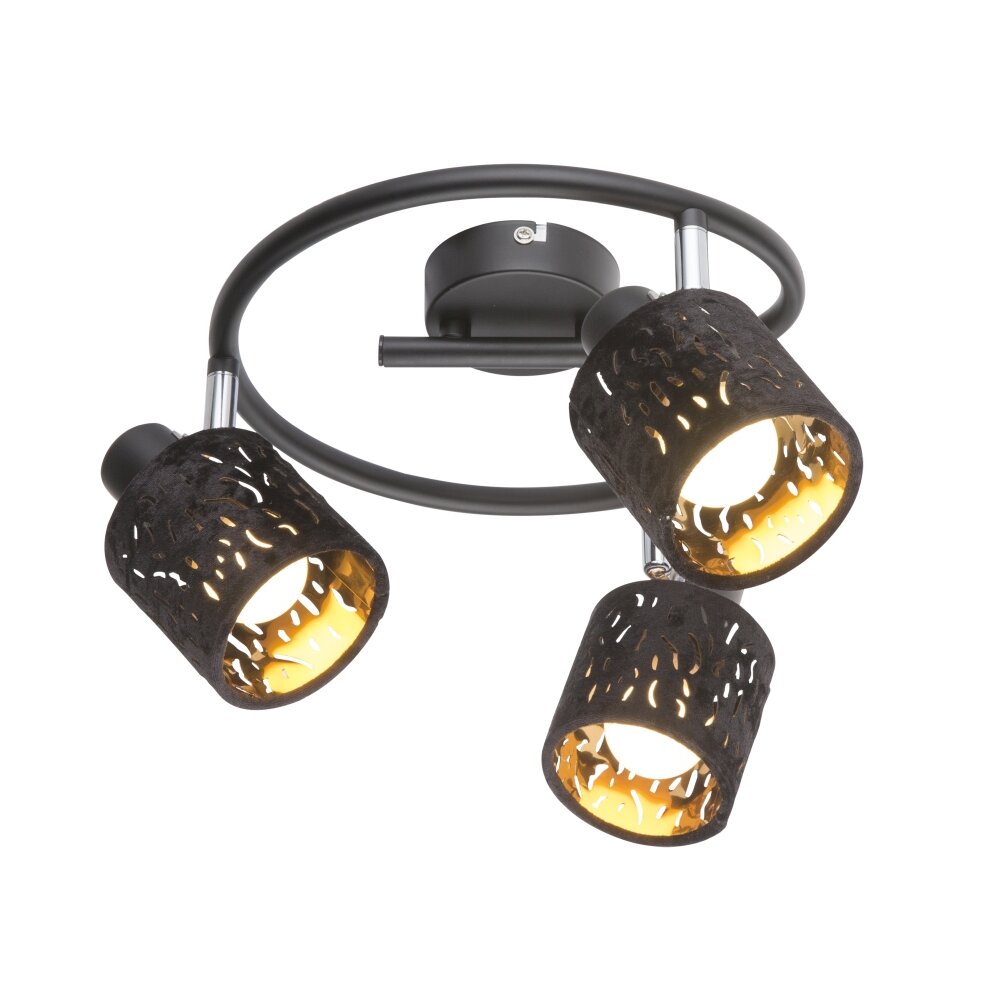 Globo TROY Taklampa, Takstrålkastare Svart, 3-ljuskällor main product photo