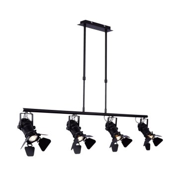 Globo EGON Taklampa, Takstrålkastare, Pendellampa Svart, 4-ljuskällor