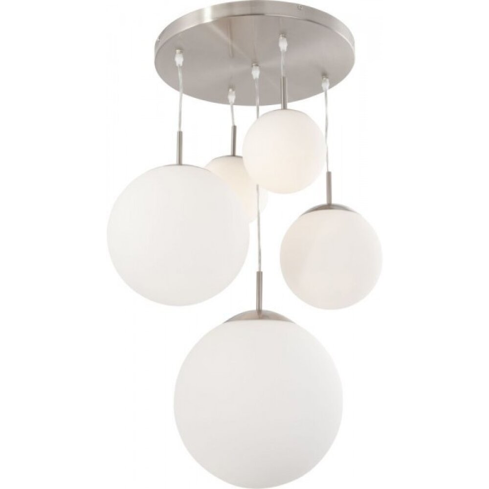 Steinhauer BOLLIQUE Pendellampa Rostfritt stål, 5-ljuskällor main product photo