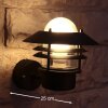 Nordlux BLOKHUS vägglampa utomhus, Vägglampa Svart, 1-ljuskällor