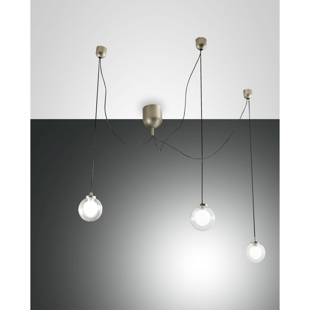 Fabas Luce Blog Pendelbelysning LED Guld, Svart, 1-ljuskällor main product photo