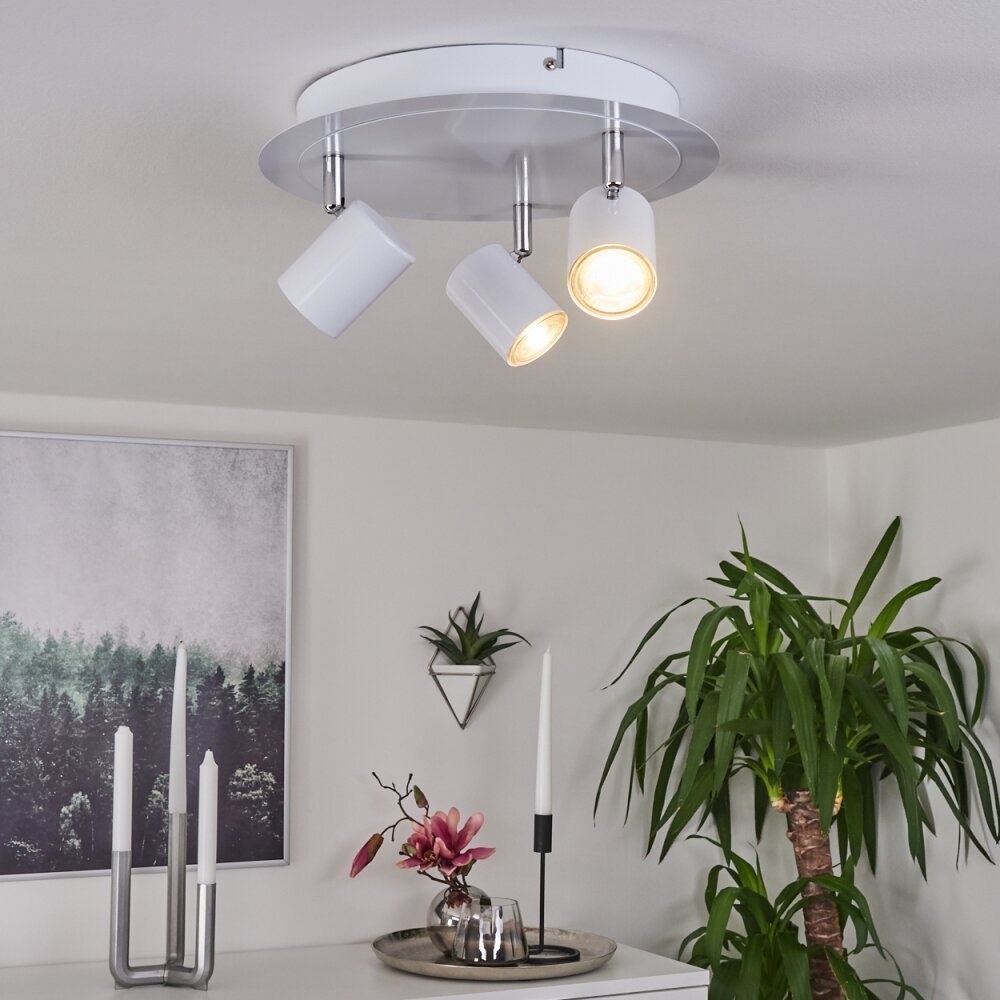 Chennai Taklampa, Takstrålkastare LED Krom, Vit, 3-ljuskällor main product photo