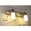 Trio CLAPTON Vägglampa, Väggspotlight LED Aluminium, Krom, Färg i rostfritt stål, 2-ljuskällor