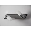 Trio CLAPTON Vägglampa, Väggspotlight LED Aluminium, Krom, Färg i rostfritt stål, 2-ljuskällor
