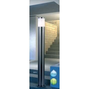 Globo XELOO Utomhusbelysning, vägglampa utomhus Rostfritt stål, 1-ljuskällor