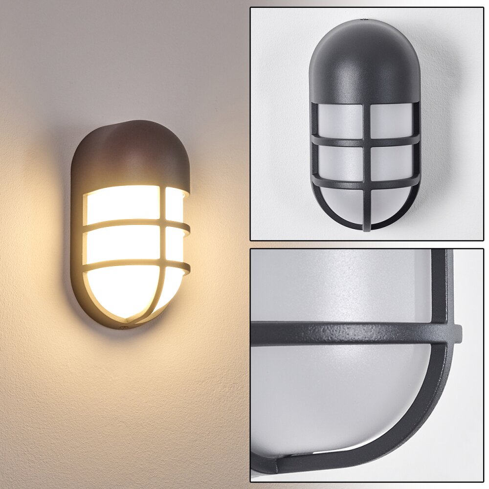 Kyrenia vägglampa utomhus LED Antracit, 1-ljuskällor main product photo