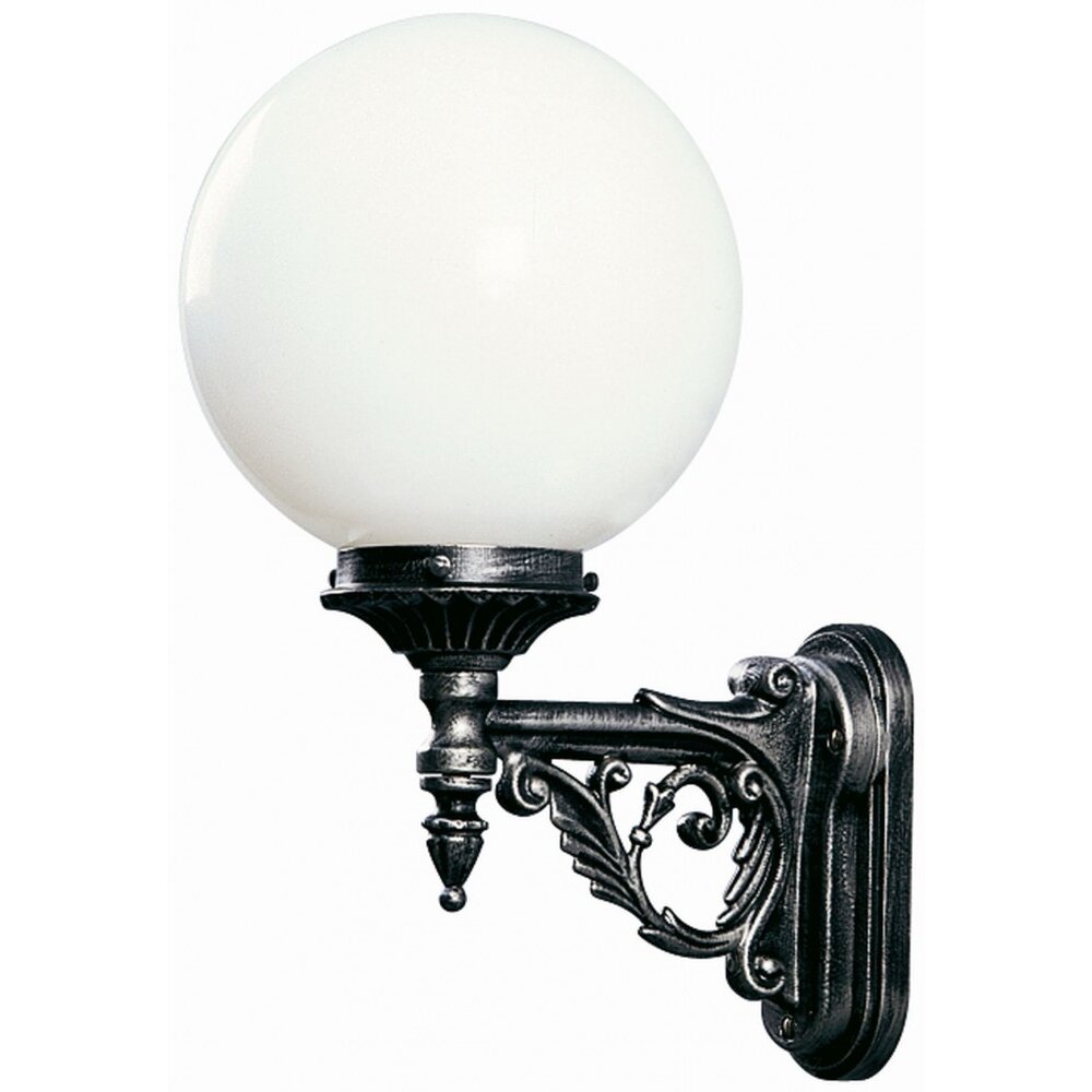 Albert Lampor 609 Vägglampa Svart, Silver, 1-ljuskällor main product photo