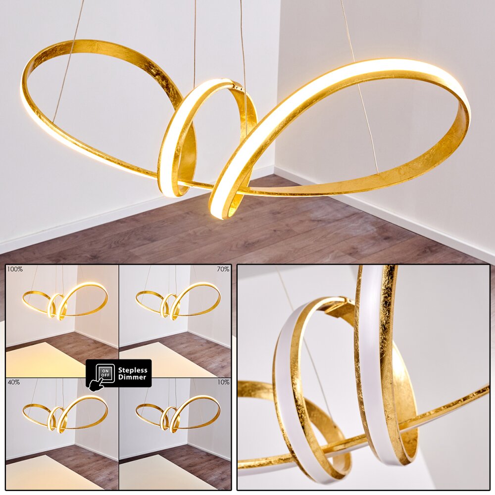 Woyens Pendelbelysning LED Guld, 1-ljuskällor main product photo