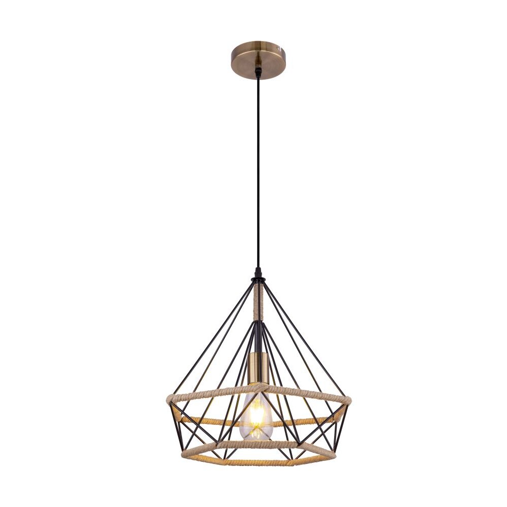 Globo ULLEU Pendellampa Svart, 1-ljuskällor main product photo