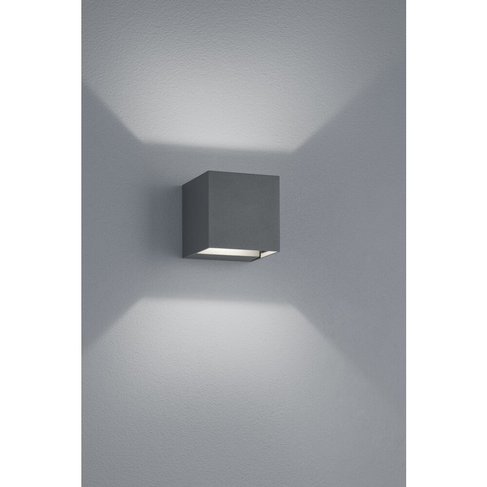 Trio Lampor ADAJA Vägglampa LED Antracit, 2-ljuskällor main product photo