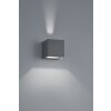 Trio Lampor ADAJA vägglampa utomhus, Vägglampa LED Antracit, 2-ljuskällor