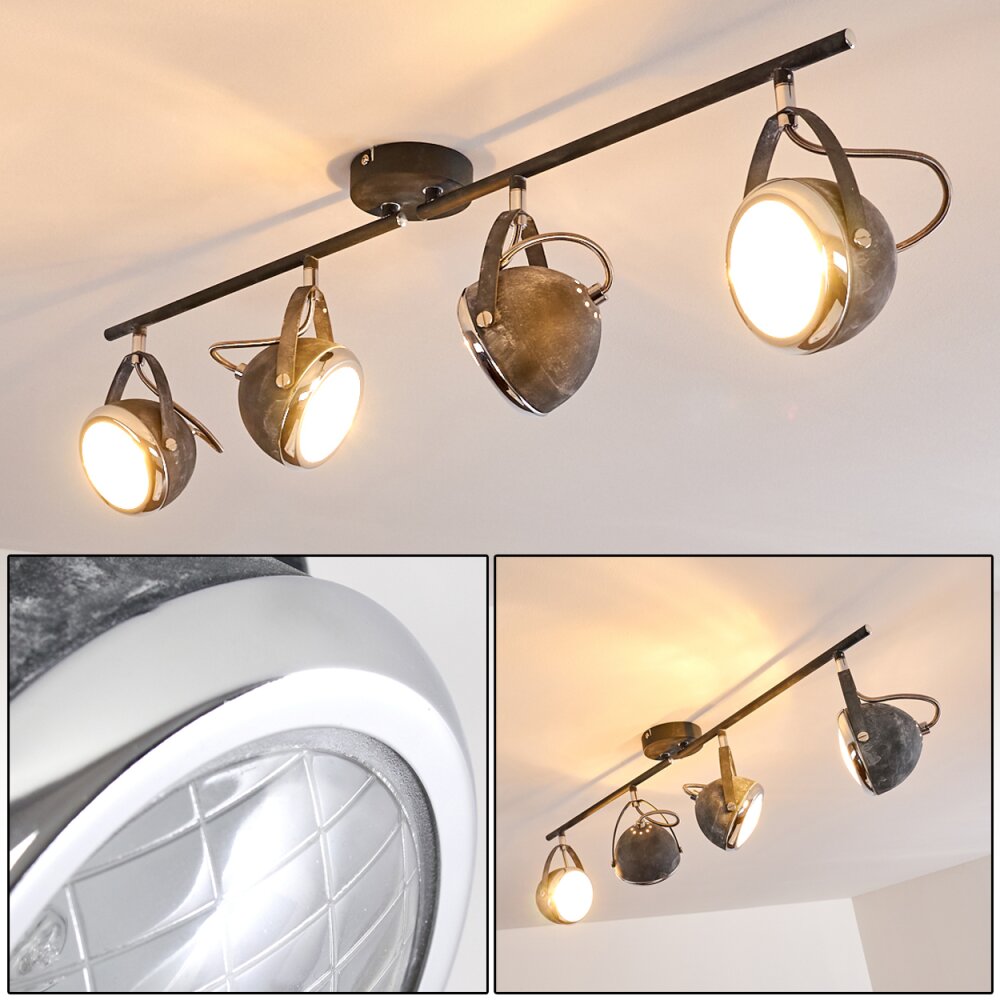Foverup Taklampa, Takstrålkastare Krom, Grått, 4-ljuskällor main product photo