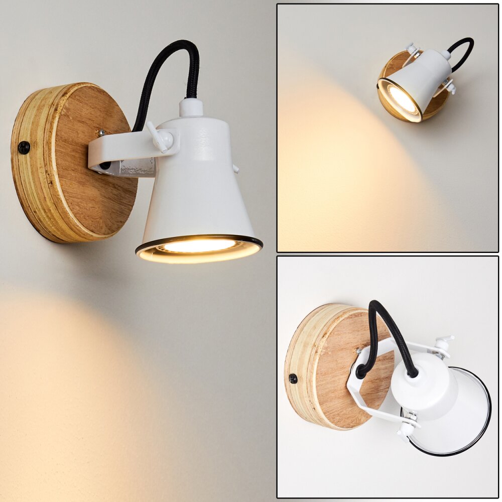 Skodsbol Vägglampa Brun, Vit, 1-ljuskällor main product photo