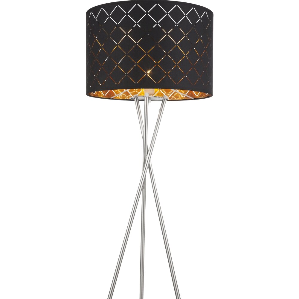 Globo CLARKE Golvlampa Nickel matt, 1-ljuskällor main product photo