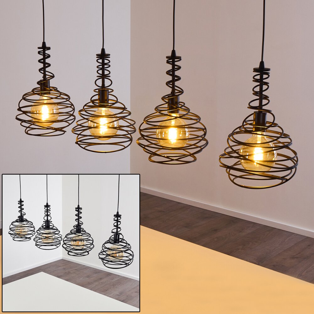 Walterswald Pendelbelysning Svart, 4-ljuskällor main product photo