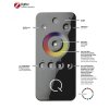 Paul Neuhaus Q-Serie Q-Fisheye Vägglampa LED Färg i rostfritt stål, 2-ljuskällor, Fjärrkontroll, Färgväxlare