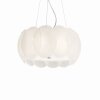 Ideallux OVALINO Pendellampa, Pendelbelysning Vit, 5-ljuskällor