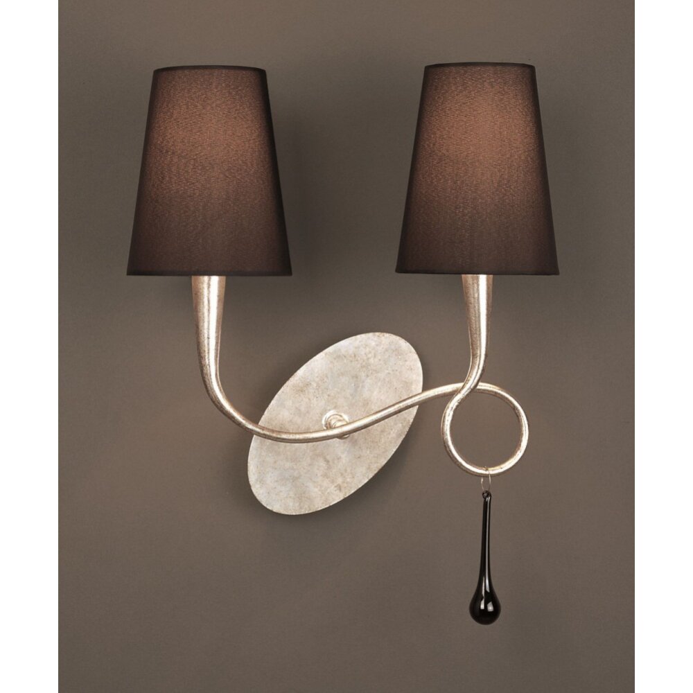 Mantra Paola Vägglampa Silver, 2-ljuskällor main product photo