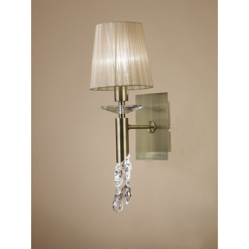 Mantra TIFFANY Vägglampa Brun, 1-ljuskällor main product photo