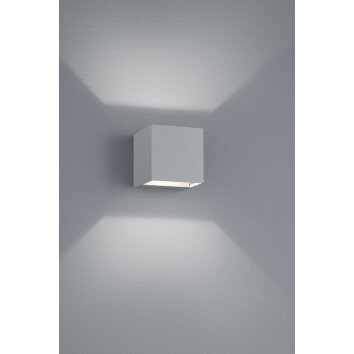 Trio Lampor ADAJA vägglampa utomhus, Vägglampa LED Titan, 2-ljuskällor