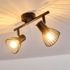 Holbol Taklampa, Takstrålkastare Svart, 2-ljuskällor