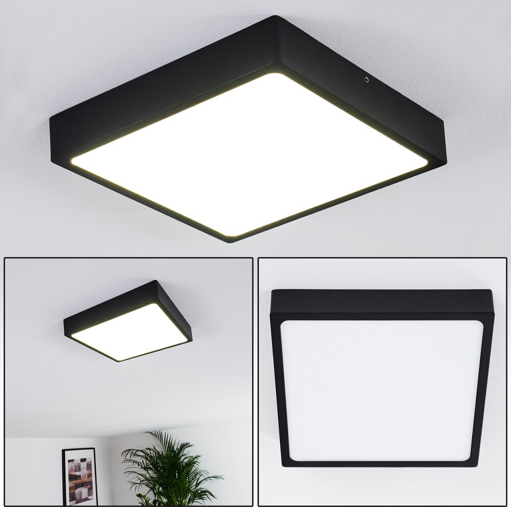 Kragos Taklampa, Panel LED Svart, Vit, 1-ljuskällor main product photo