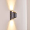 Vikom vägglampa utomhus, Vägglampa LED Antracit, 2-ljuskällor