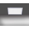 Leuchten Direkt FLAT Taklampa, Panel LED Silver, 1-ljuskällor, Fjärrkontroll