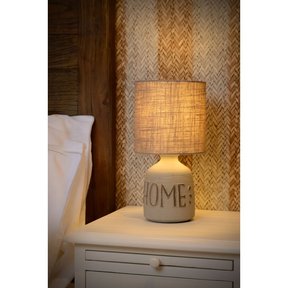 Lucide COSBY Bordslampa Grått, 1-ljuskällor main product photo