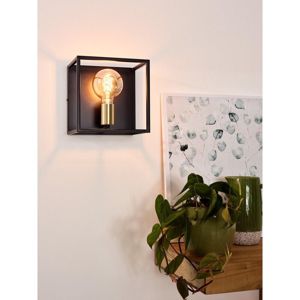 Lucide RUBEN Vägglampa Svart, 1-ljuskällor main product photo