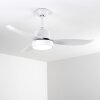 Doha Taklampa, Takfläkt med belysning LED Vit, 1-ljuskällor, Fjärrkontroll