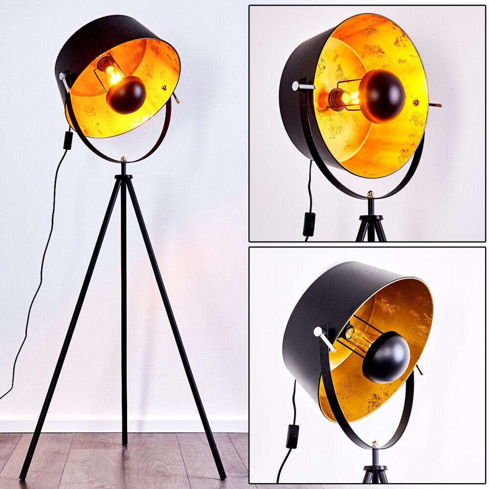 Jupiter Golvlampa Svart-guld, 1-ljuskällor main product photo
