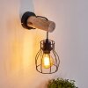 Gondo Vägglampa Trä ljus, Svart, 1-ljuskällor