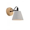 Lucide POSSIO Vägglampa Grått, 1-ljuskällor