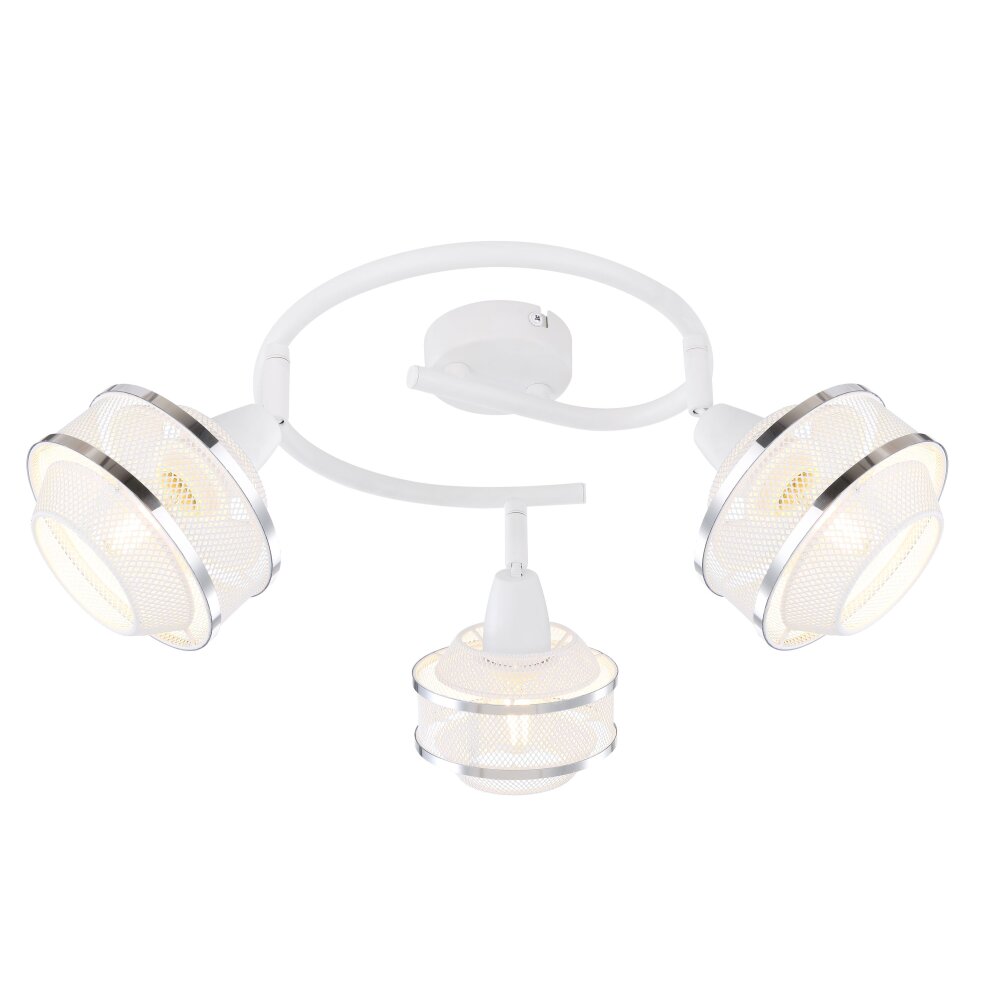 Globo VIGATTO Taklampa, Takstrålkastare, Väggspotlight Vit, 3-ljuskällor main product photo