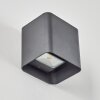 Vikom vägglampa utomhus, Vägglampa LED Antracit, 2-ljuskällor