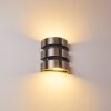 Kolding vägglampa utomhus, Vägglampa LED Rostfritt stål, Svart, 2-ljuskällor