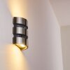 Kolding vägglampa utomhus, Vägglampa LED Rostfritt stål, Svart, 2-ljuskällor