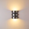 Kolding vägglampa utomhus, Vägglampa LED Rostfritt stål, Svart, 2-ljuskällor