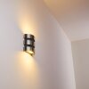 Kolding vägglampa utomhus, Vägglampa LED Rostfritt stål, Svart, 2-ljuskällor