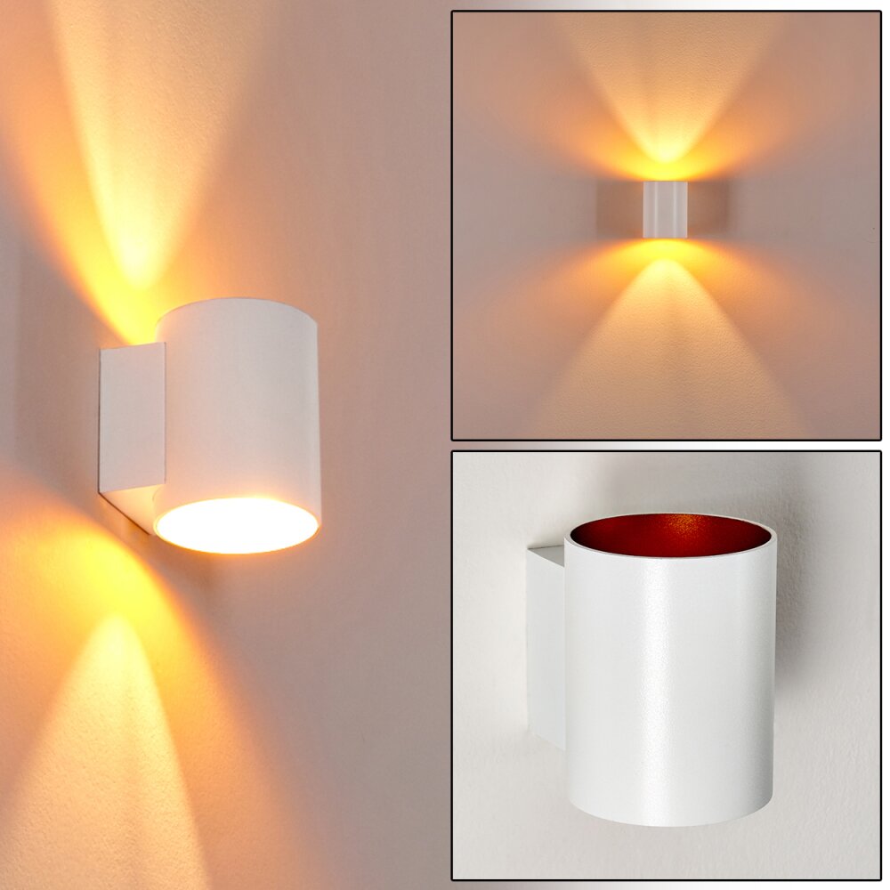 Letsbo Up & Down Lampa, Vägglampa Guld, Vit, 1-ljuskällor main product photo
