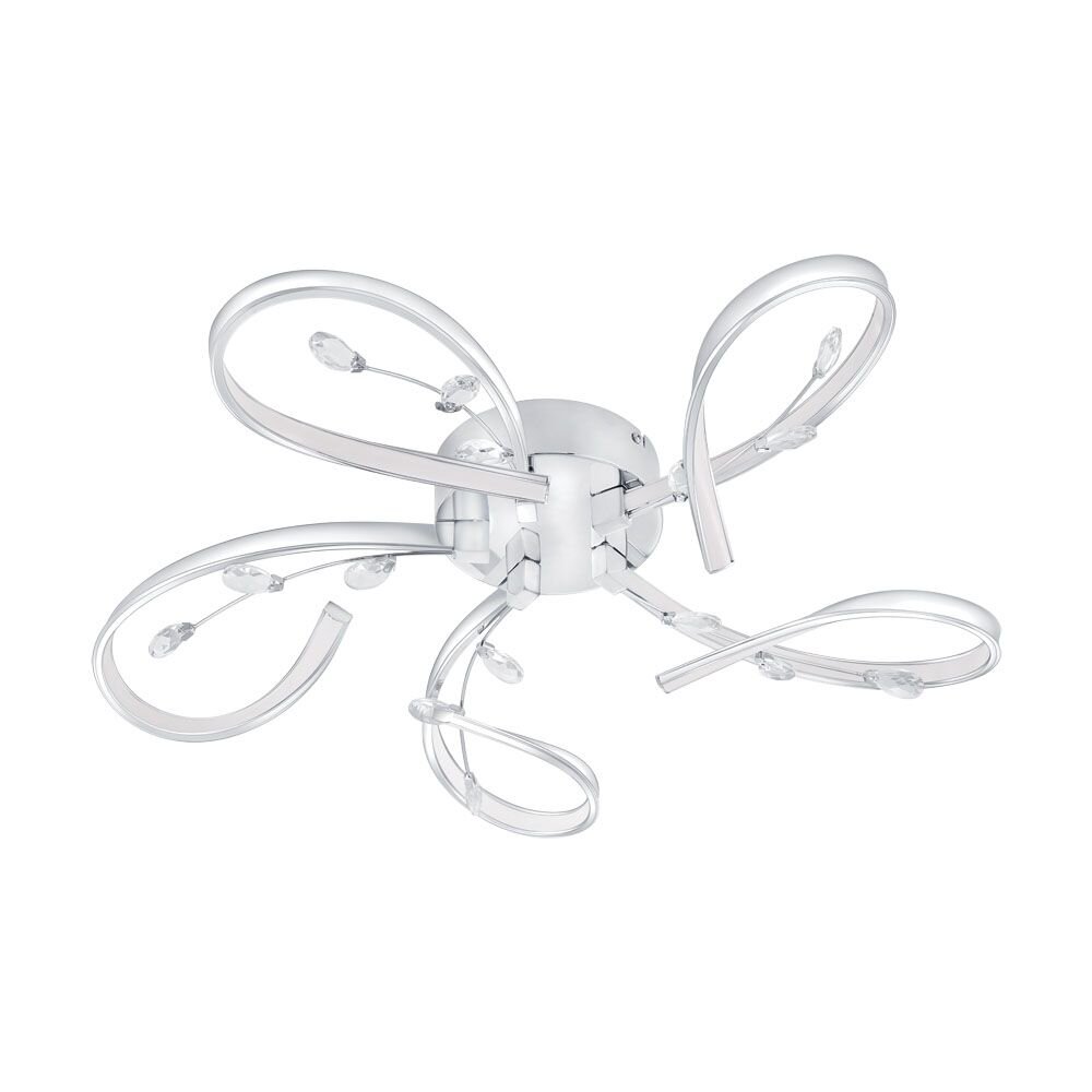 Eglo VALLEMARE Taklampa LED Krom, 5-ljuskällor main product photo