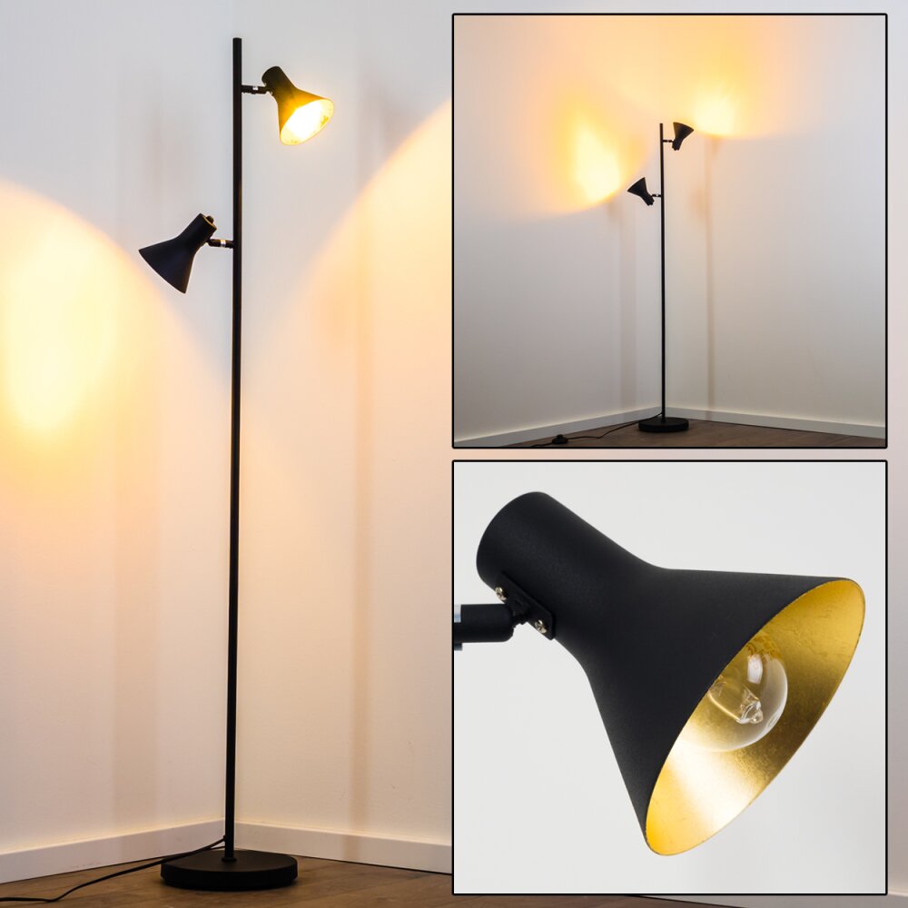 Mavas Golvlampa Svart, 2-ljuskällor main product photo