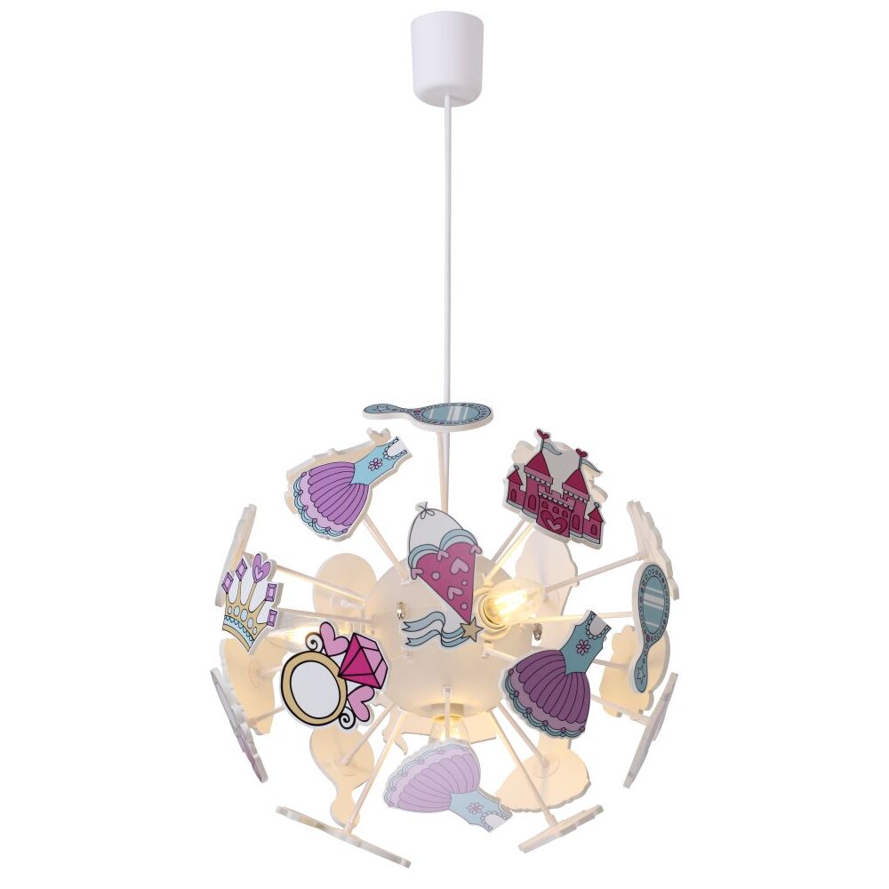 Globo LURRA Pendellampa Vit, 4-ljuskällor main product photo