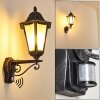 Lignac vägglampa utomhus, Vägglampa Svart, Silver, 1-ljuskällor