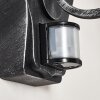 Lignac vägglampa utomhus, Vägglampa Svart, Silver, 1-ljuskällor