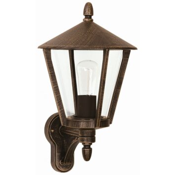 Albert Lampor 814 Utomhusbelysning, vägglampa utomhus Brun, Mässing, 1-ljuskällor