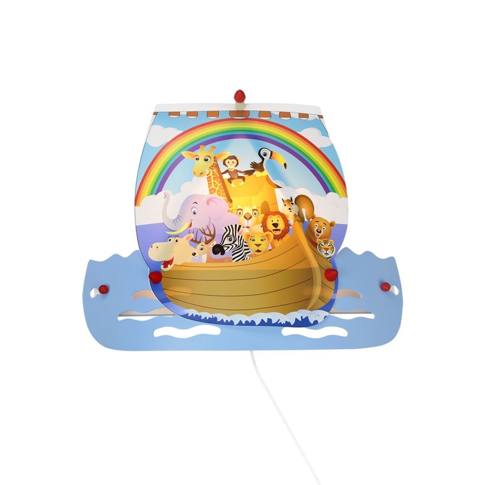 Elobra Barnbelysning NOAH Vägglampa Blå, 1-ljuskällor main product photo